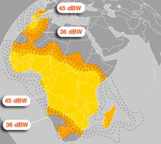 Eutelsat W4 Ku-band Sub-Saharan Africa Spot Beam